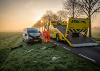 Bestelbus zwaar beschadigd na kop-staartbotsing op N272 bij Gemert