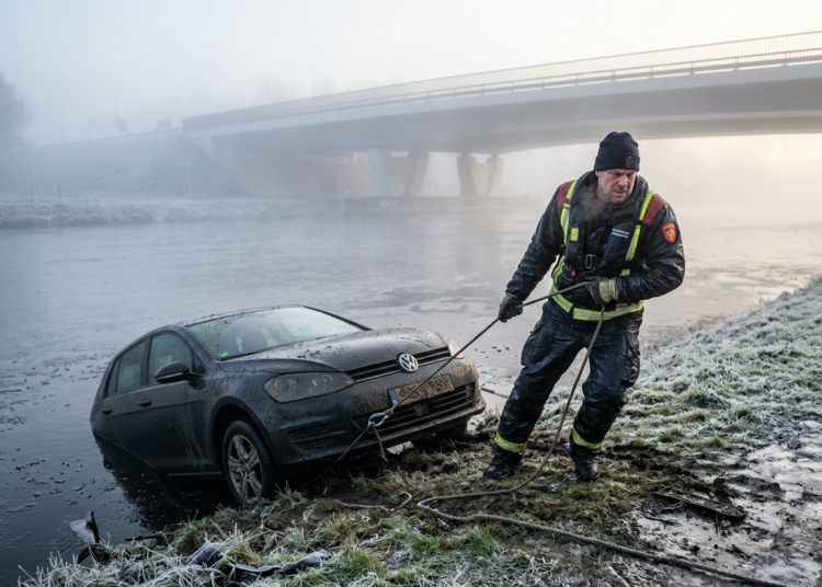 Heldhaftige redding uit ijskoud kanaal bekroond met zilveren medaille Heldhaftige redding uit ijskoud kanaal bekroond met zilveren medaille