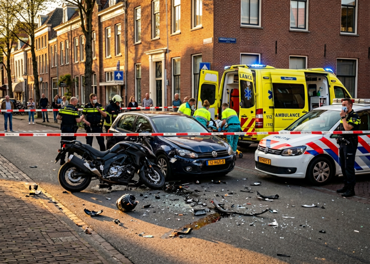 Motorrijder (41) gewond naar ziekenhuis na botsing met personenauto in Astene Motorrijder (41) gewond naar ziekenhuis na botsing met personenauto in Astene
