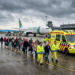 Geëvacueerde opvarenden m/v Hondius onderweg naar Eindhoven na medische keuring