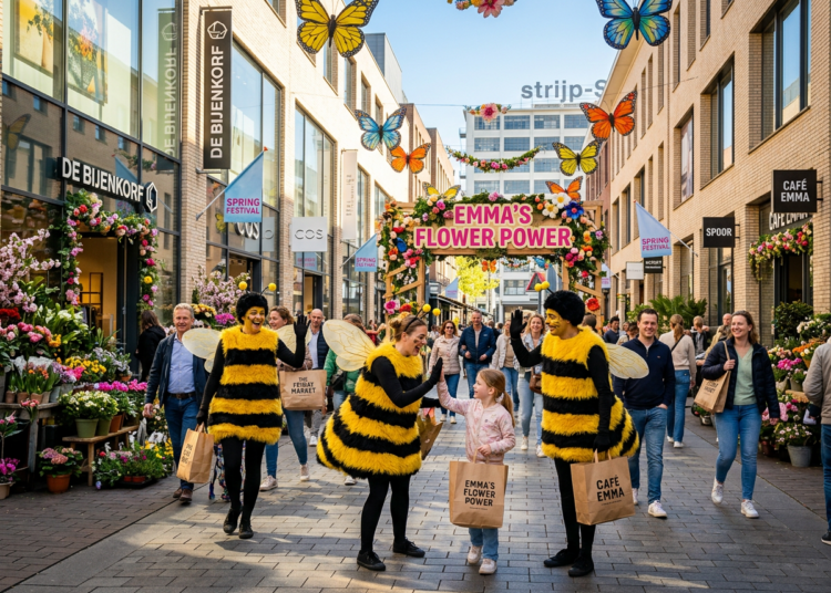 Straattheater en bloemenpracht tijdens lentefestival 'Emma’s Flower Power'