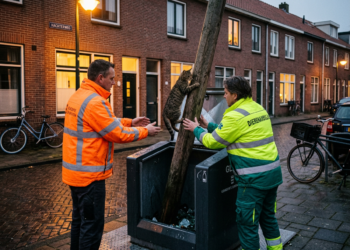 Vermiste kat Joep na twee dagen gered uit ondergrondse glasbak