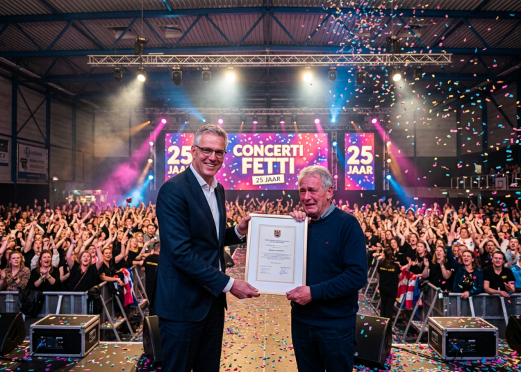 Verrassingsonderscheiding voor John van Hout tijdens jubileumeditie Concerti Fetti